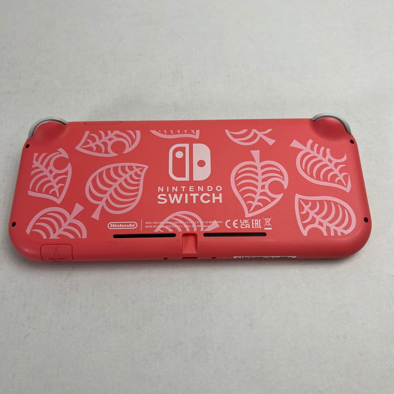 【中古品】 Switch Lite 本体 あつまれ どうぶつの森セット　～しずえアロハ柄～ セーフティーガイド欠品 034-260809-ky-02-fuz 万代Net店