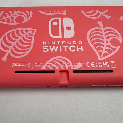 【中古品】 Switch Lite 本体 あつまれ どうぶつの森セット　～しずえアロハ柄～ セーフティーガイド欠品 034-260809-ky-02-fuz 万代Net店