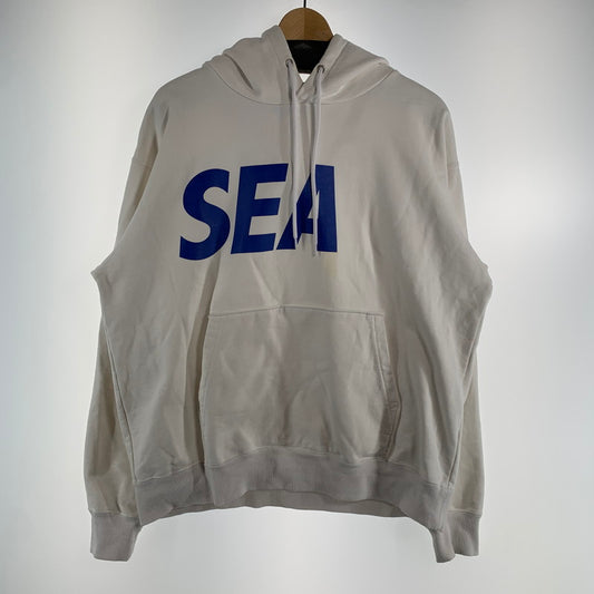 【中古品】【メンズ】 WIND AND SEA ウィンダンシー WDS-SEA-21A-01 21AW SEA HOODIE パーカー フーディ トップス 古着 142-260809-mh-03-fuzh サイズ：L カラー：ホワイト 万代Net店