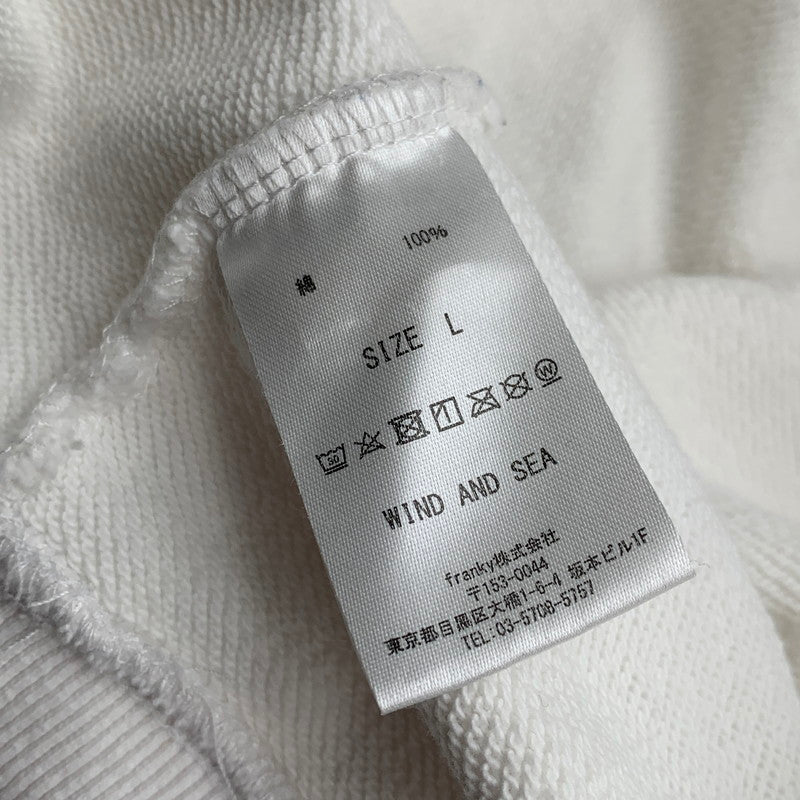 【中古品】【メンズ】 WIND AND SEA ウィンダンシー WDS-SEA-21A-01 21AW SEA HOODIE パーカー フーディ トップス 古着 142-260809-mh-03-fuzh サイズ：L カラー：ホワイト 万代Net店