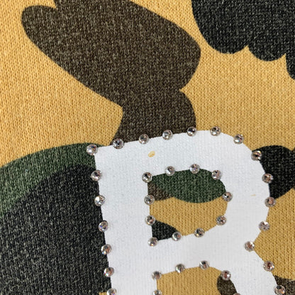 【中古品】【メンズ】 A BATHING APE アベイシング エイプ 001PPC801001X FIRST CAMO HOODIE BAPEストーン パーカー フーディ トップス 古着 142-260809-mh-02-fuzh サイズ：L カラー：カモ柄 万代Net店