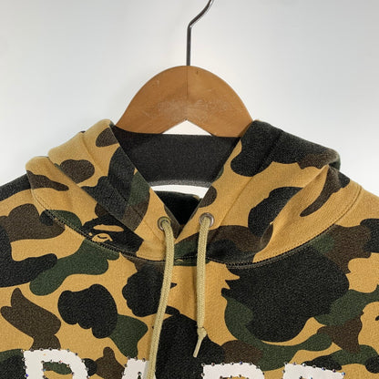 【中古品】【メンズ】 A BATHING APE アベイシング エイプ 001PPC801001X FIRST CAMO HOODIE BAPEストーン パーカー フーディ トップス 古着 142-260809-mh-02-fuzh サイズ：L カラー：カモ柄 万代Net店