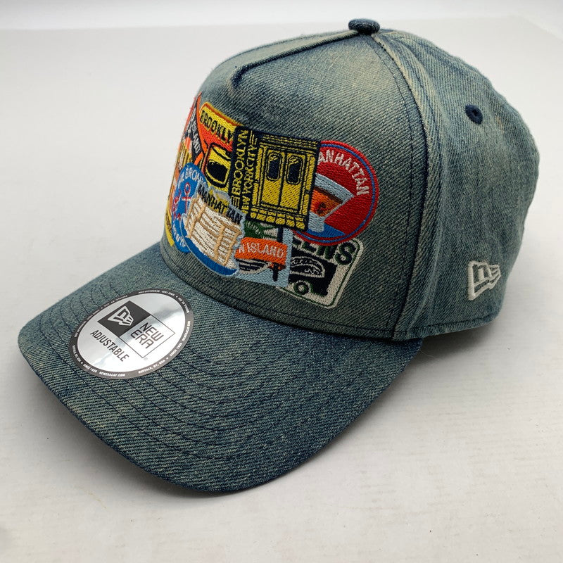 【中古品】【メンズ】 NEWERA ニューエラ 9FORTY CAP INDIGO A-FRAME NYC 帽子 キャップ ※汚れあり 185-260811-io-52-fuzh カラー：インディゴ 万代Net店
