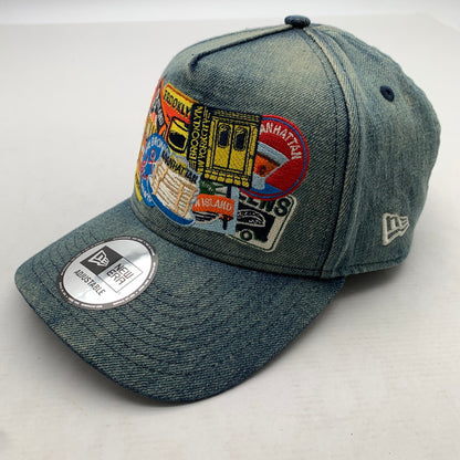 【中古品】【メンズ】 NEWERA ニューエラ 9FORTY CAP INDIGO A-FRAME NYC 帽子 キャップ ※汚れあり 185-260811-io-52-fuzh カラー：インディゴ 万代Net店