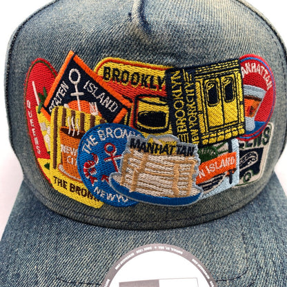 【中古品】【メンズ】 NEWERA ニューエラ 9FORTY CAP INDIGO A-FRAME NYC 帽子 キャップ ※汚れあり 185-260811-io-52-fuzh カラー：インディゴ 万代Net店