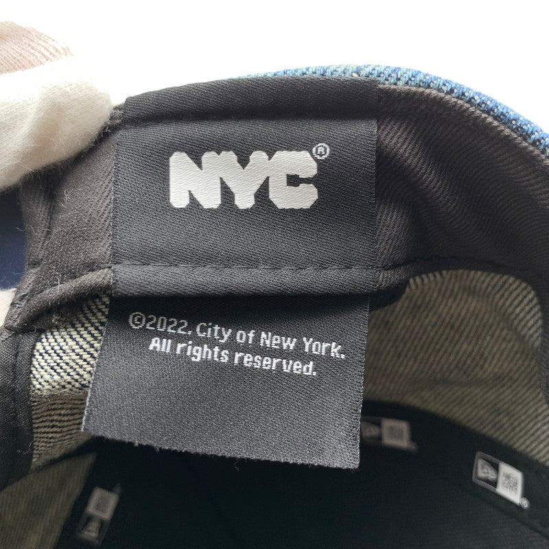 【中古品】【メンズ】 NEWERA ニューエラ 9FORTY CAP INDIGO A-FRAME NYC 帽子 キャップ ※汚れあり 185-260811-io-52-fuzh カラー：インディゴ 万代Net店