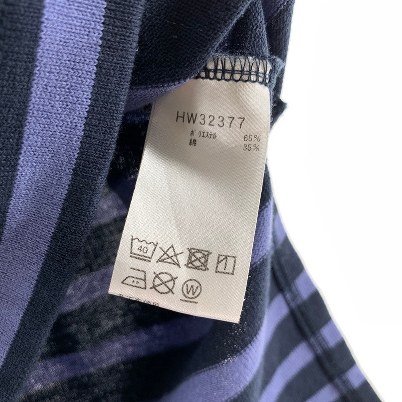 【中古品】【レディース】 HELLY HANSEN ヘリーハンセン ロングスリーブボーダーワンピース ワンピ PURPLE.BLACK ボーダー SIZE:L ※汚れ・毛玉あり 170-260818-io-03-fuzh カラー：パープルブラック 万代Net店