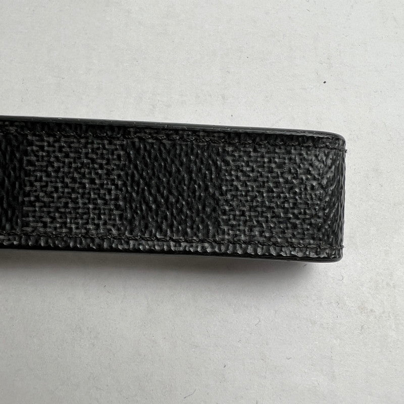 【中古品】【レディース】 LOUIS VUITTON ルイヴィトン M62706 LVドラゴンヌ ダミエグラフィットキャンバス キーホルダー BLACK 保存袋・箱有 ※使用感あり 179-260811-io-03-fuzh 万代Net店