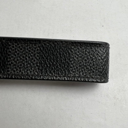 【中古品】【レディース】 LOUIS VUITTON ルイヴィトン M62706 LVドラゴンヌ ダミエグラフィットキャンバス キーホルダー BLACK 保存袋・箱有 ※使用感あり 179-260811-io-03-fuzh 万代Net店