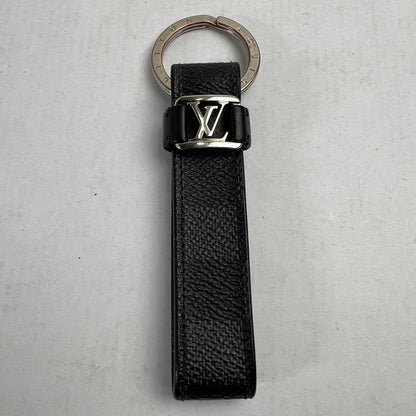 【中古品】【レディース】 LOUIS VUITTON ルイヴィトン M62706 LVドラゴンヌ ダミエグラフィットキャンバス キーホルダー BLACK 保存袋・箱有 ※使用感あり 179-260811-io-03-fuzh 万代Net店