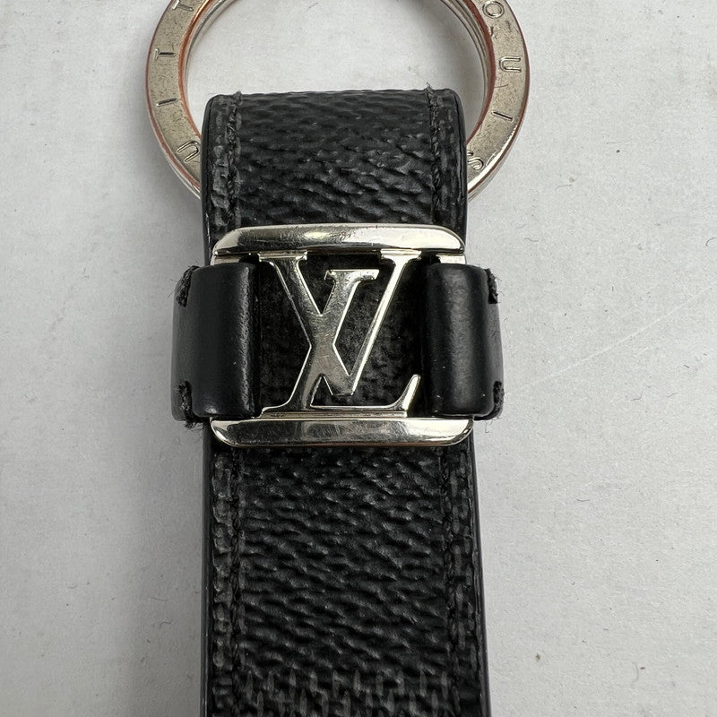 【中古品】【レディース】 LOUIS VUITTON ルイヴィトン M62706 LVドラゴンヌ ダミエグラフィットキャンバス キーホルダー BLACK 保存袋・箱有 ※使用感あり 179-260811-io-03-fuzh 万代Net店