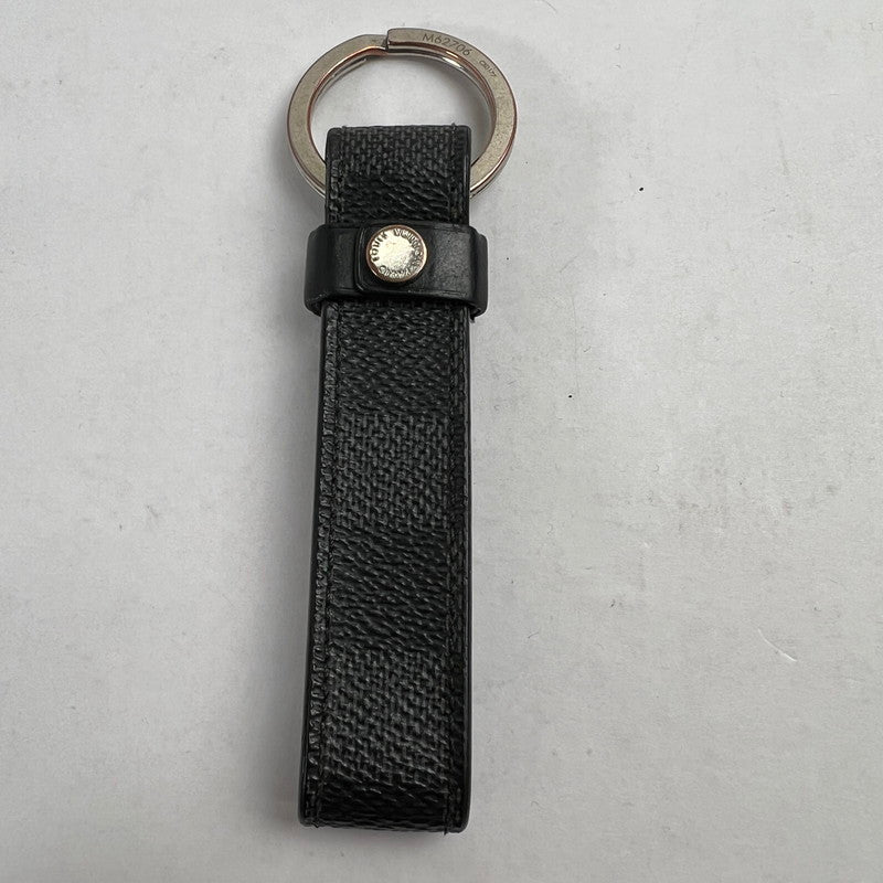 【中古品】【レディース】 LOUIS VUITTON ルイヴィトン M62706 LVドラゴンヌ ダミエグラフィットキャンバス キーホルダー BLACK 保存袋・箱有 ※使用感あり 179-260811-io-03-fuzh 万代Net店