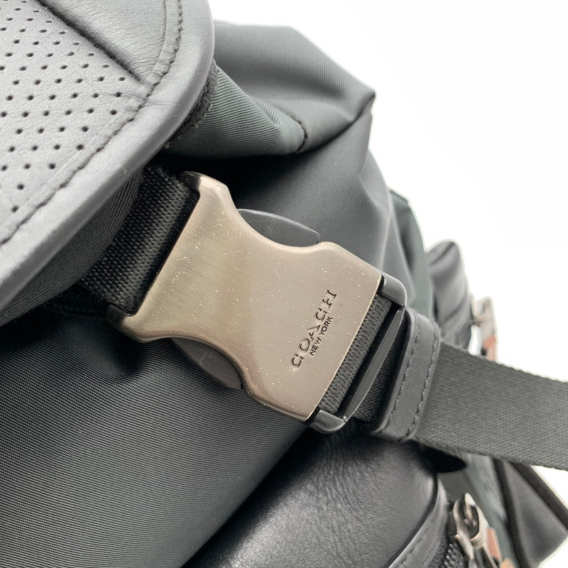 【中古品】【レディース】 COACH コーチ F57477 パーフォレイテッド テレイントレックパック BLACK カバン リュック バックパック ※汚れ・キズあり 180-260811-io-53-fuzh カラー：ブラック 万代Net店