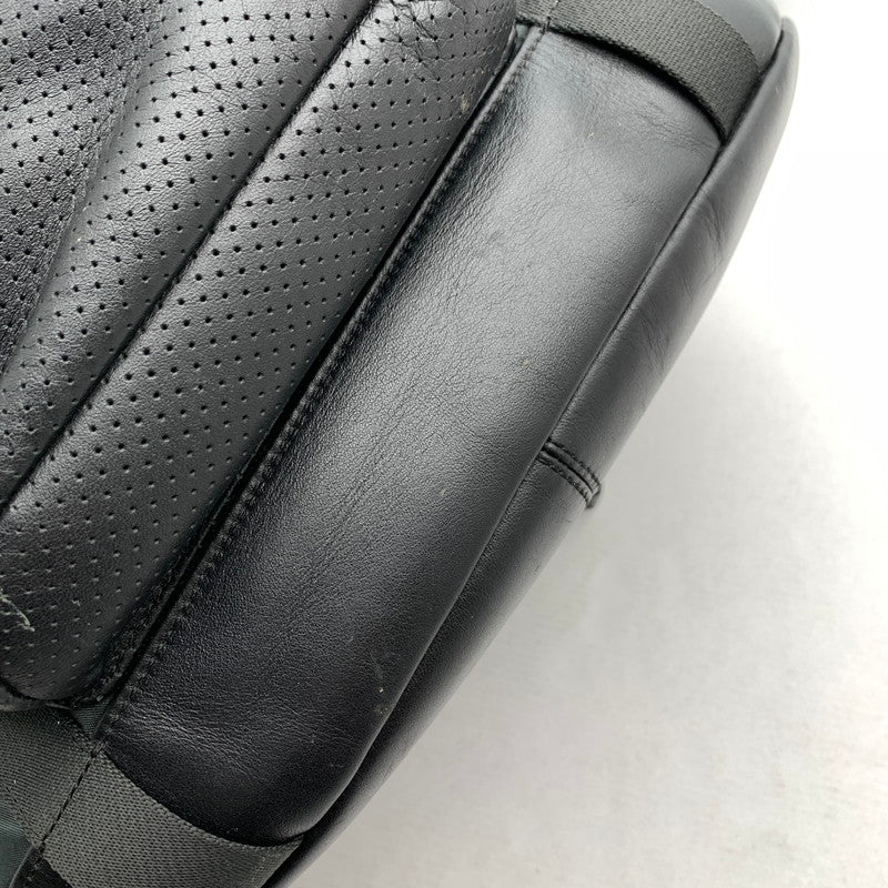 【中古品】【レディース】 COACH コーチ F57477 パーフォレイテッド テレイントレックパック BLACK カバン リュック バックパック ※汚れ・キズあり 180-260811-io-53-fuzh カラー：ブラック 万代Net店