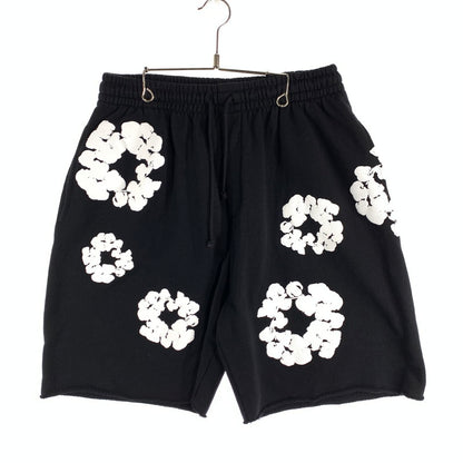 【中古品】【メンズ】 DENIM TEARS ショートパンツ スウェット ハーフパンツ ショーツ ブランド 古着 153-260815-gm-57-fuzh サイズ：L カラー：ブラック 万代Net店