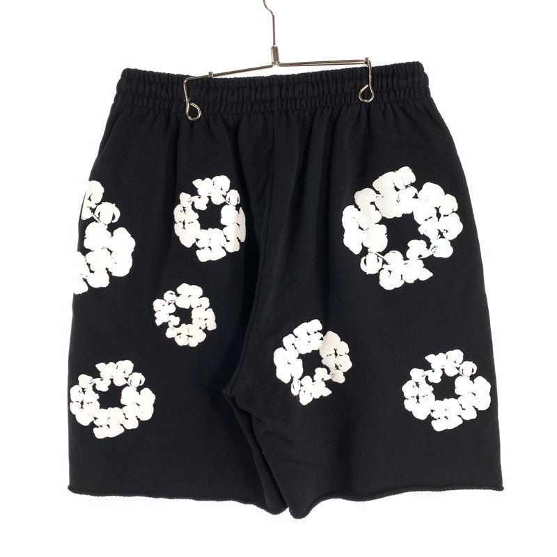 【中古品】【メンズ】 DENIM TEARS ショートパンツ スウェット ハーフパンツ ショーツ ブランド 古着 153-260815-gm-57-fuzh サイズ：L カラー：ブラック 万代Net店