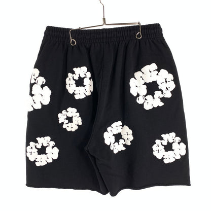 【中古品】【メンズ】 DENIM TEARS ショートパンツ スウェット ハーフパンツ ショーツ ブランド 古着 153-260815-gm-57-fuzh サイズ：L カラー：ブラック 万代Net店