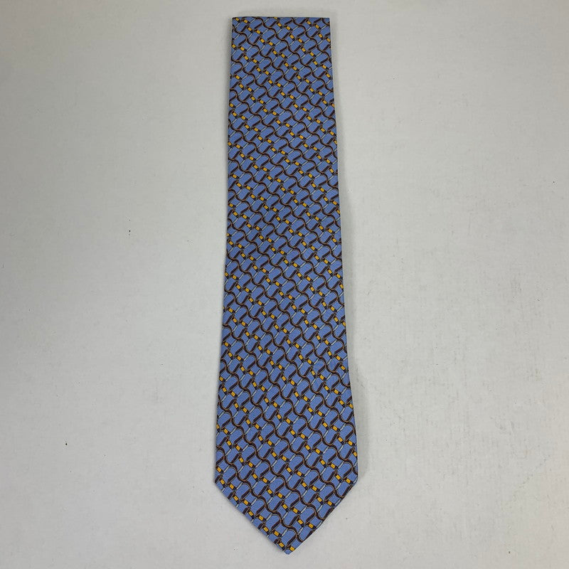 【中古美品】【メンズ】 DUNHILL ダンヒル ネクタイ 総柄 タグ付 183-260812-mh-04-fuzh カラー：ブルー 総柄 万代Net店
