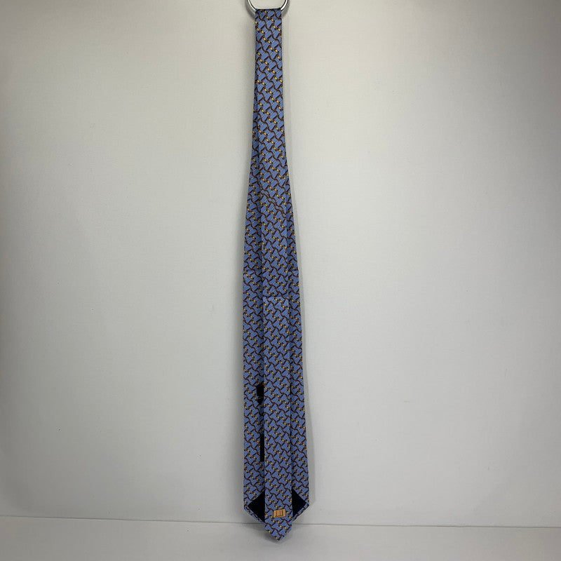 【中古美品】【メンズ】 DUNHILL ダンヒル ネクタイ 総柄 タグ付 183-260812-mh-04-fuzh カラー：ブルー 総柄 万代Net店