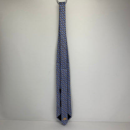 【中古美品】【メンズ】 DUNHILL ダンヒル ネクタイ 総柄 タグ付 183-260812-mh-04-fuzh カラー：ブルー 総柄 万代Net店