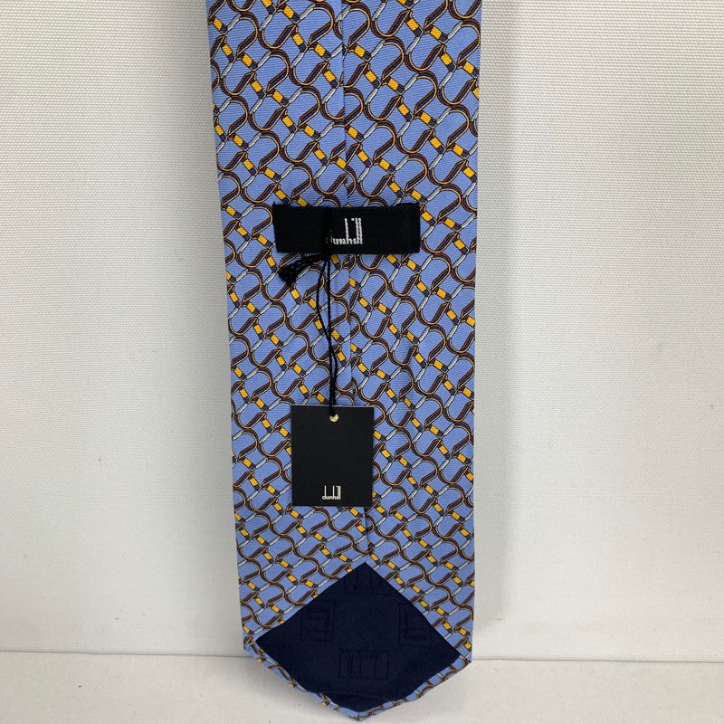 【中古美品】【メンズ】 DUNHILL ダンヒル ネクタイ 総柄 タグ付 183-260812-mh-04-fuzh カラー：ブルー 総柄 万代Net店