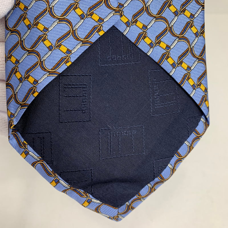 【中古美品】【メンズ】 DUNHILL ダンヒル ネクタイ 総柄 タグ付 183-260812-mh-04-fuzh カラー：ブルー 総柄 万代Net店