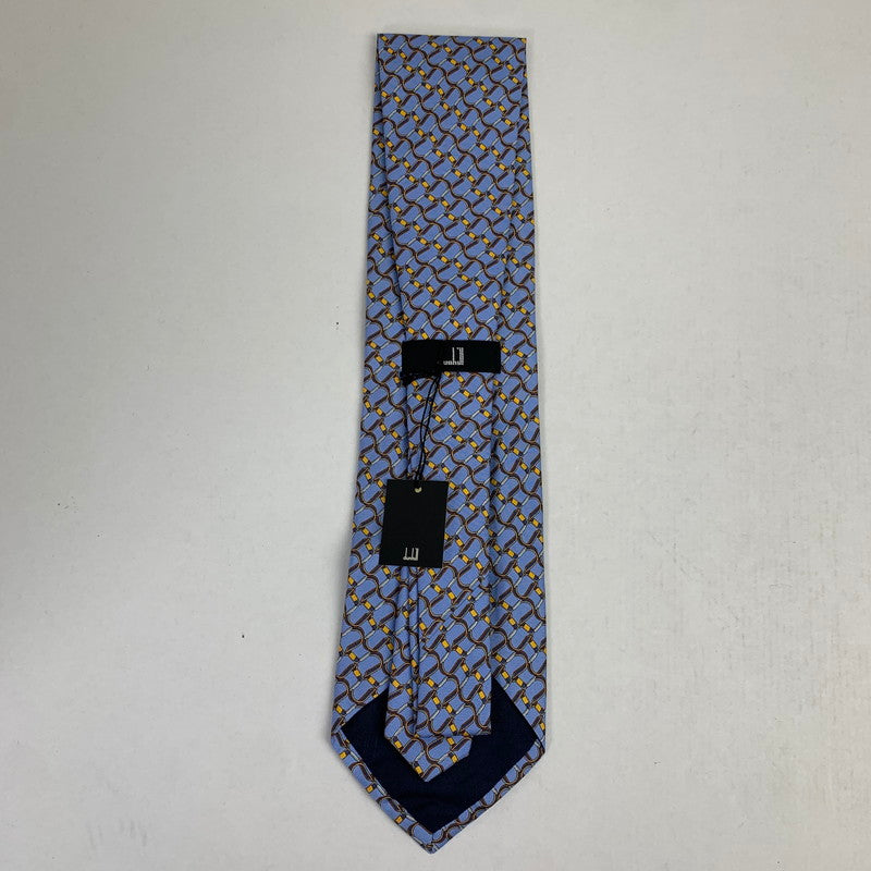 【中古美品】【メンズ】 DUNHILL ダンヒル ネクタイ 総柄 タグ付 183-260812-mh-04-fuzh カラー：ブルー 総柄 万代Net店