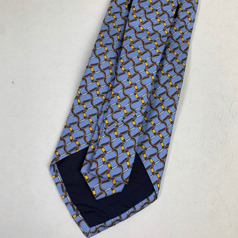 【中古美品】【メンズ】 DUNHILL ダンヒル ネクタイ 総柄 タグ付 183-260812-mh-04-fuzh カラー：ブルー 総柄 万代Net店