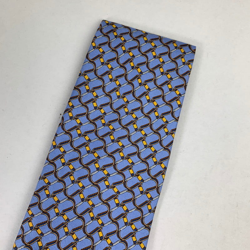 【中古美品】【メンズ】 DUNHILL ダンヒル ネクタイ 総柄 タグ付 183-260812-mh-04-fuzh カラー：ブルー 総柄 万代Net店