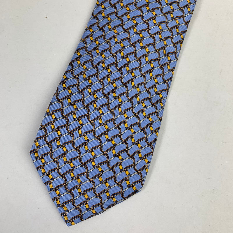 【中古美品】【メンズ】 DUNHILL ダンヒル ネクタイ 総柄 タグ付 183-260812-mh-04-fuzh カラー：ブルー 総柄 万代Net店
