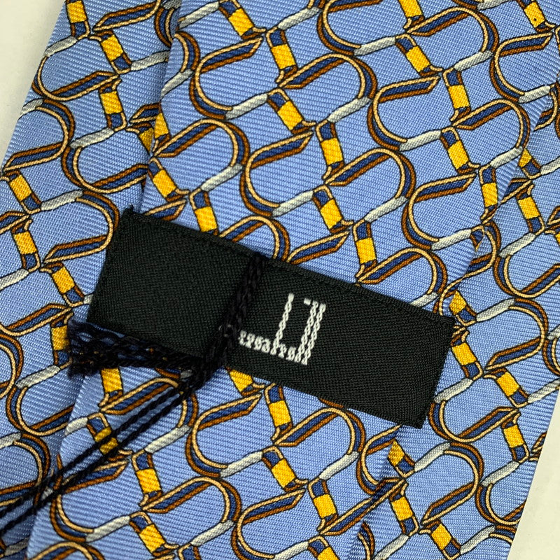 【中古美品】【メンズ】 DUNHILL ダンヒル ネクタイ 総柄 タグ付 183-260812-mh-04-fuzh カラー：ブルー 総柄 万代Net店