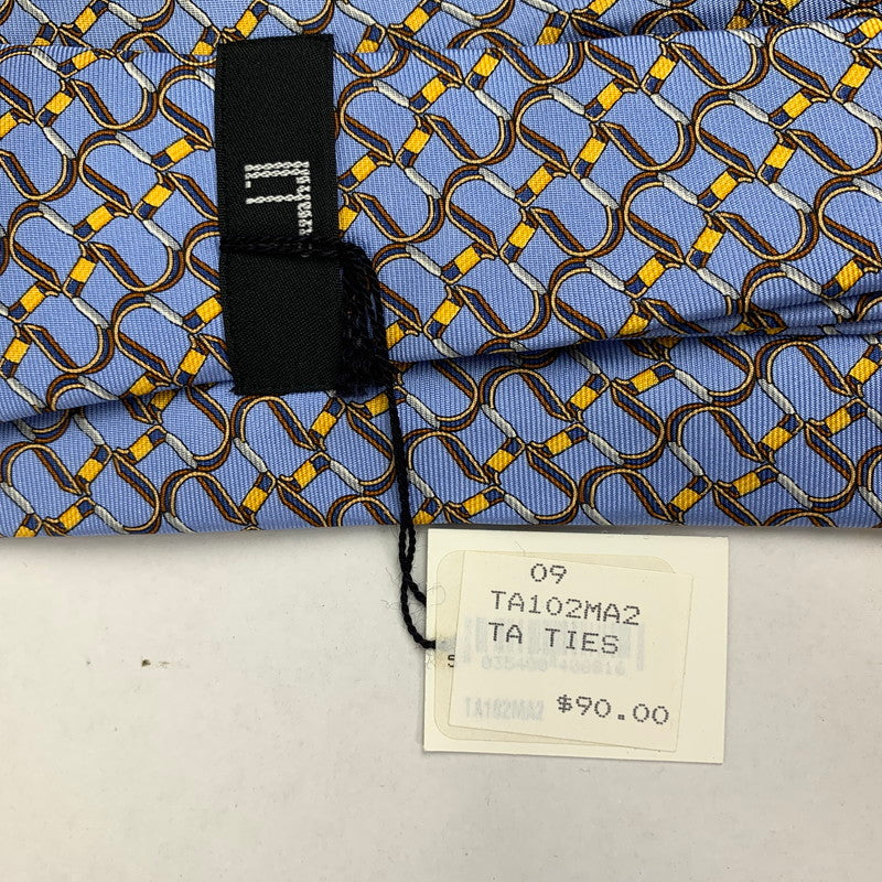 【中古美品】【メンズ】 DUNHILL ダンヒル ネクタイ 総柄 タグ付 183-260812-mh-04-fuzh カラー：ブルー 総柄 万代Net店