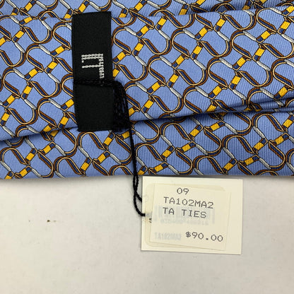 【中古美品】【メンズ】 DUNHILL ダンヒル ネクタイ 総柄 タグ付 183-260812-mh-04-fuzh カラー：ブルー 総柄 万代Net店
