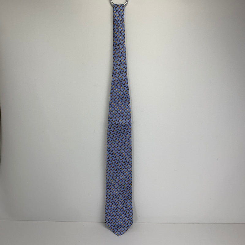 【中古美品】【メンズ】 DUNHILL ダンヒル ネクタイ 総柄 タグ付 183-260812-mh-04-fuzh カラー：ブルー 総柄 万代Net店