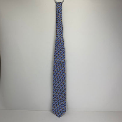 【中古美品】【メンズ】 DUNHILL ダンヒル ネクタイ 総柄 タグ付 183-260812-mh-04-fuzh カラー：ブルー 総柄 万代Net店