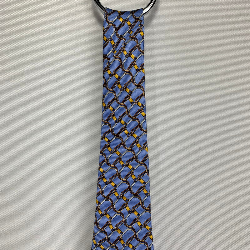 【中古美品】【メンズ】 DUNHILL ダンヒル ネクタイ 総柄 タグ付 183-260812-mh-04-fuzh カラー：ブルー 総柄 万代Net店