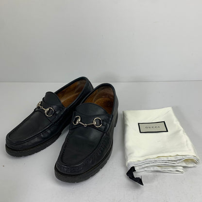 【中古品】【メンズ】 GUCCI グッチ ホースビットローファー 靴 シューズ 183-260812-mh-08-fuzh サイズ：42 カラー：ブラック 万代Net店
