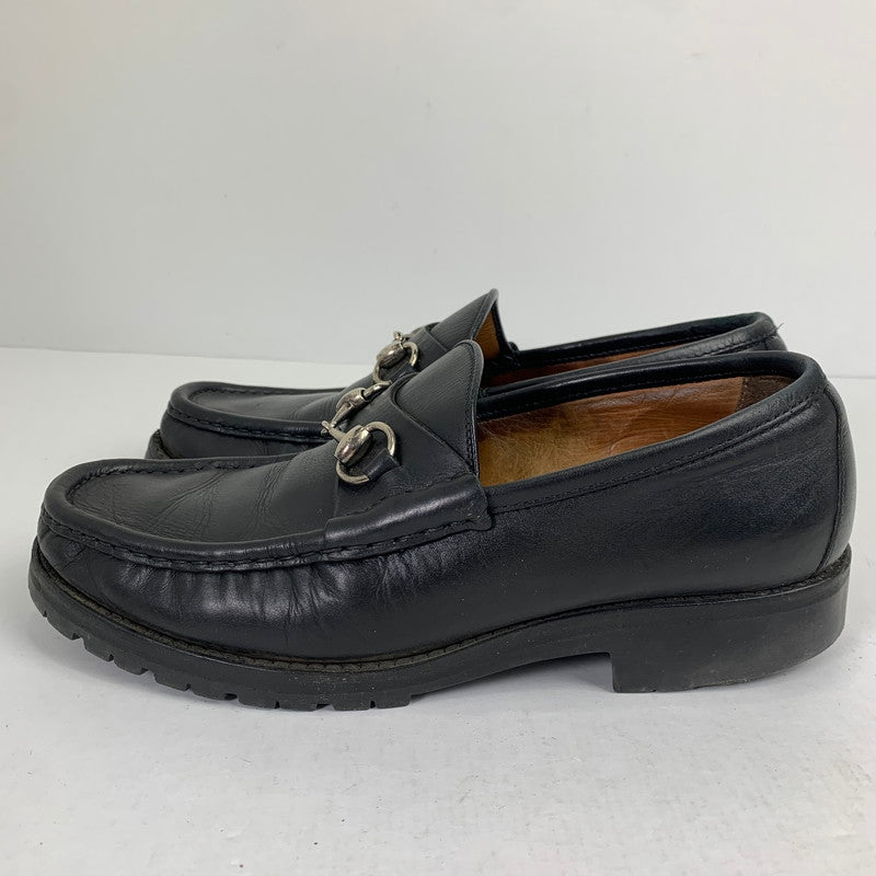 【中古品】【メンズ】 GUCCI グッチ ホースビットローファー 靴 シューズ 183-260812-mh-08-fuzh サイズ：42 カラー：ブラック 万代Net店