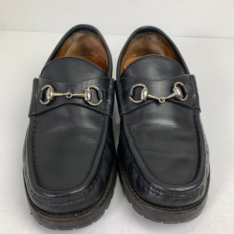 【中古品】【メンズ】 GUCCI グッチ ホースビットローファー 靴 シューズ 183-260812-mh-08-fuzh サイズ：42 カラー：ブラック 万代Net店