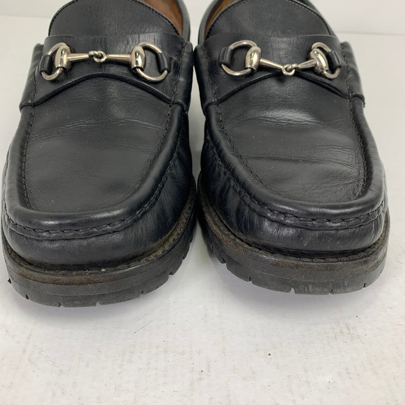 【中古品】【メンズ】 GUCCI グッチ ホースビットローファー 靴 シューズ 183-260812-mh-08-fuzh サイズ：42 カラー：ブラック 万代Net店