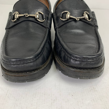【中古品】【メンズ】 GUCCI グッチ ホースビットローファー 靴 シューズ 183-260812-mh-08-fuzh サイズ：42 カラー：ブラック 万代Net店