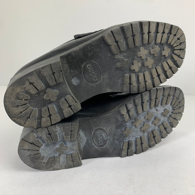 【中古品】【メンズ】 GUCCI グッチ ホースビットローファー 靴 シューズ 183-260812-mh-08-fuzh サイズ：42 カラー：ブラック 万代Net店