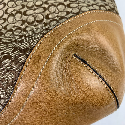 【中古品】【レディース】 COACH コーチ シグネチャー ハンド バッグ カバン 180-260812-mh-07-fuzh カラー：ベージュ シグネチャー 万代Net店