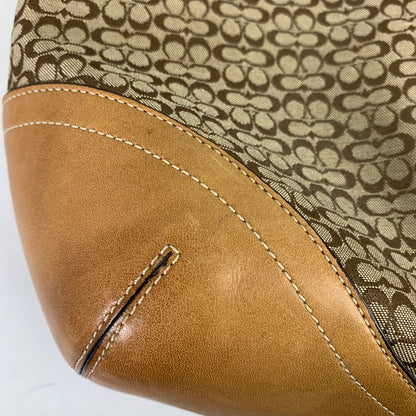 【中古品】【レディース】 COACH コーチ シグネチャー ハンド バッグ カバン 180-260812-mh-07-fuzh カラー：ベージュ シグネチャー 万代Net店