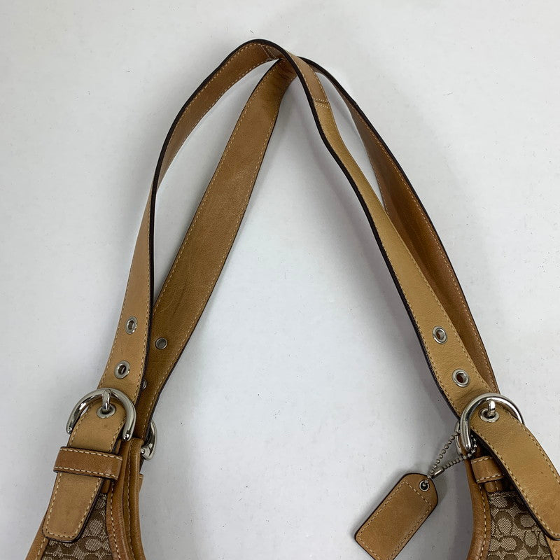 【中古品】【レディース】 COACH コーチ シグネチャー ハンド バッグ カバン 180-260812-mh-07-fuzh カラー：ベージュ シグネチャー 万代Net店