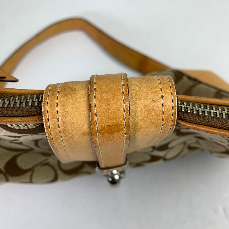 【中古品】【レディース】 COACH コーチ シグネチャー ショルダー バッグ カバン 180-260812-mh-05-fuzh カラー：ベージュ・シグネチャー 万代Net店