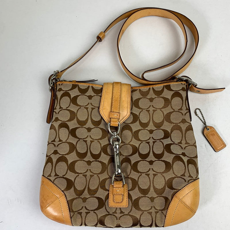 【中古品】【レディース】 COACH コーチ シグネチャー ショルダー バッグ カバン 180-260812-mh-05-fuzh カラー：ベージュ・シグネチャー 万代Net店