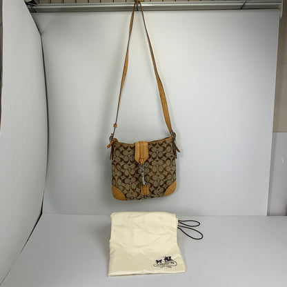【中古品】【レディース】 COACH コーチ シグネチャー ショルダー バッグ カバン 180-260812-mh-05-fuzh カラー：ベージュ・シグネチャー 万代Net店