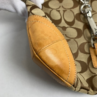 【中古品】【レディース】 COACH コーチ シグネチャー ショルダー バッグ カバン 180-260812-mh-05-fuzh カラー：ベージュ・シグネチャー 万代Net店