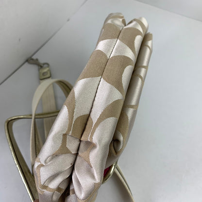【中古品】【レディース】 COACH コーチ シグネチァー ショルダー バッグ カバン 180-260812-mh-06-fuzh カラー：ベージュシグネチャー ラメ 万代Net店